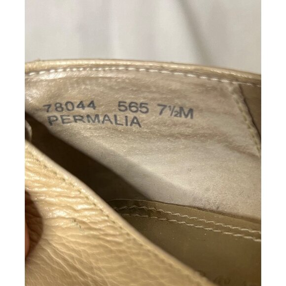 Classic Elements Permalia  Beige Leather Loafers Women's Size 7.5M  Z8044  565 - Picture 12 of 16